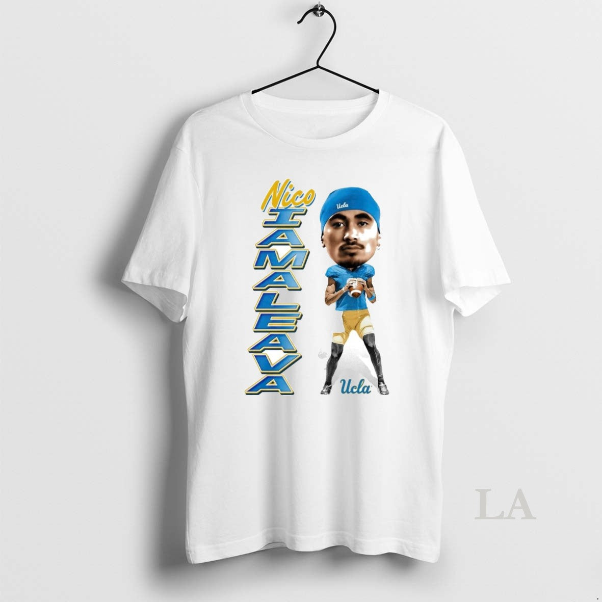 Original Nico Iamaleava Caricature Big Head Ucla Bruins - clothing by TeeHivey.com