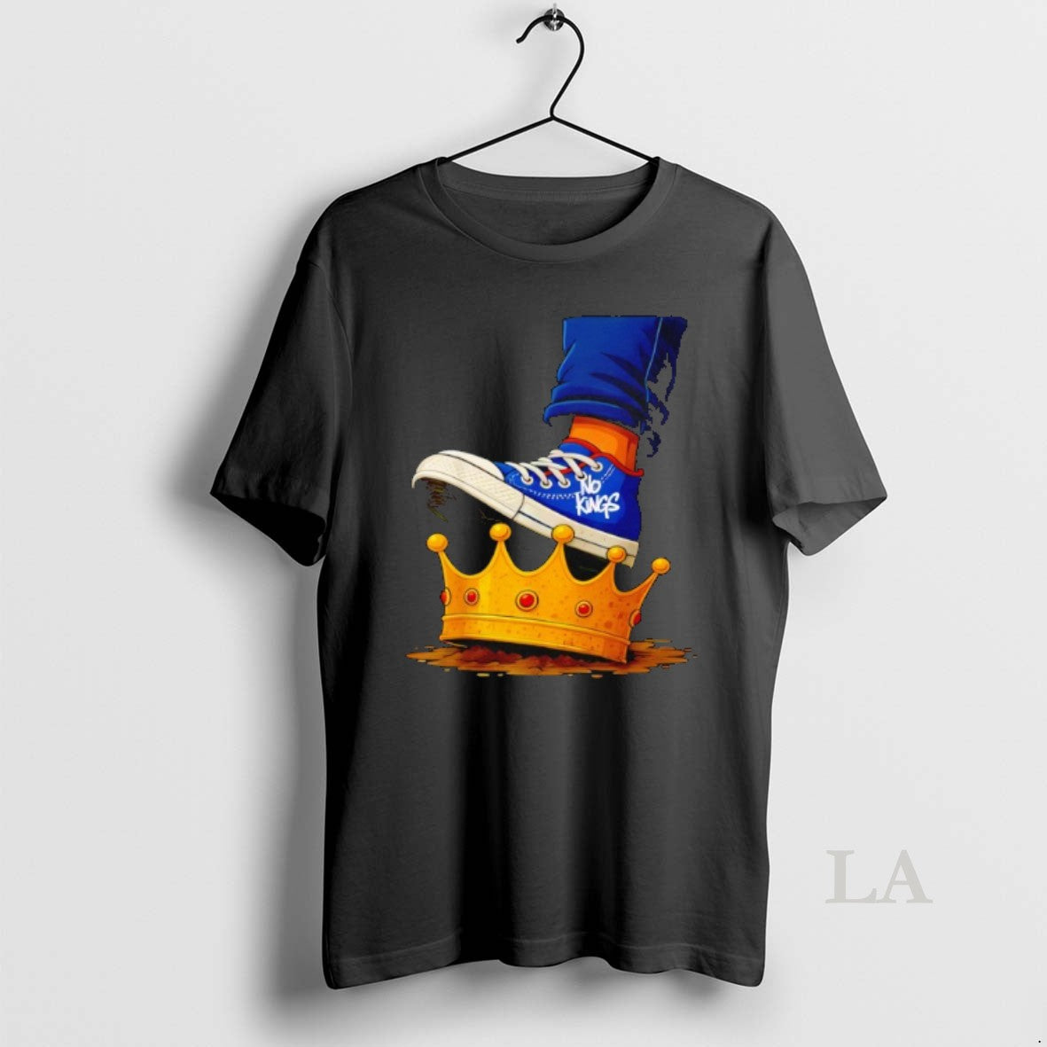 Original No Kings Shoe On Crown - clothing by TeeHivey.com