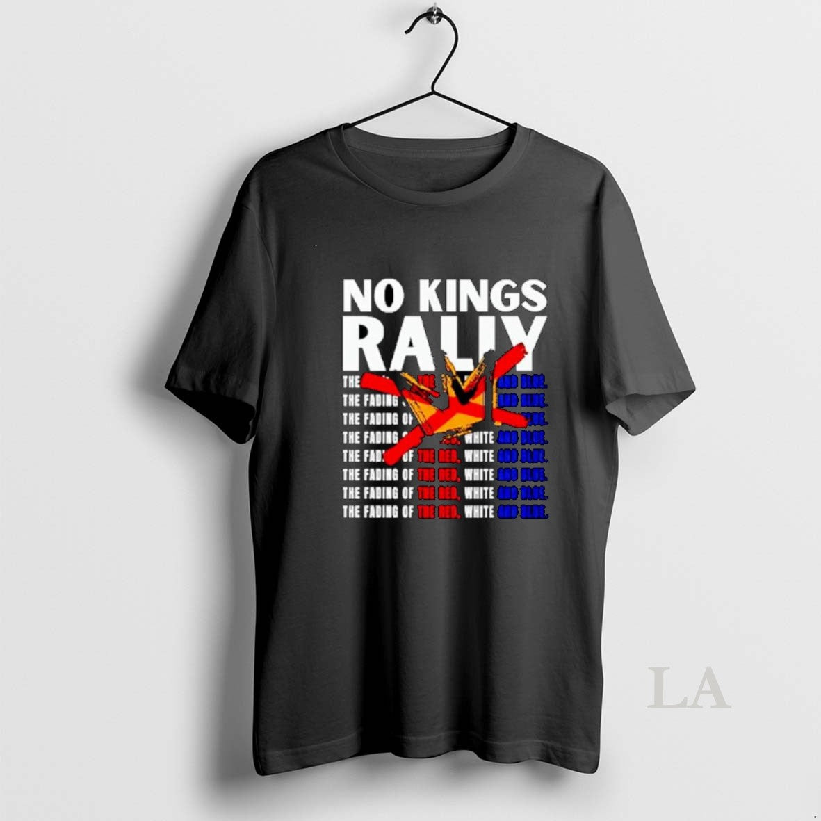Original No Kings Rally The Fading Of The Red White And Blue Ornaments - clothing by TeeHivey.com