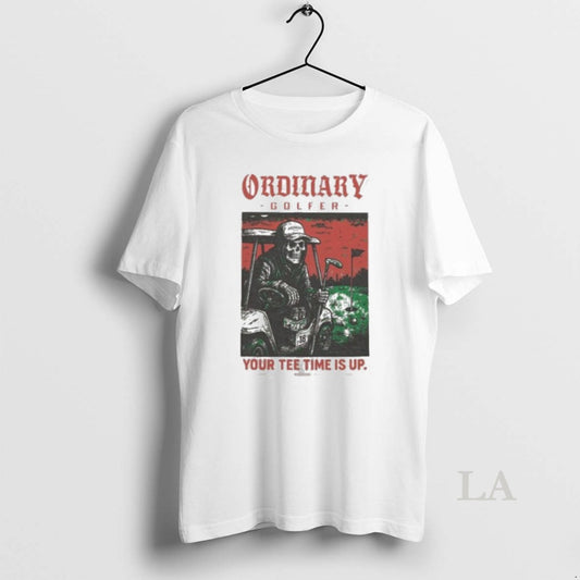 Original Ordinary Golfer Your Tee Time Is Up Skeleton