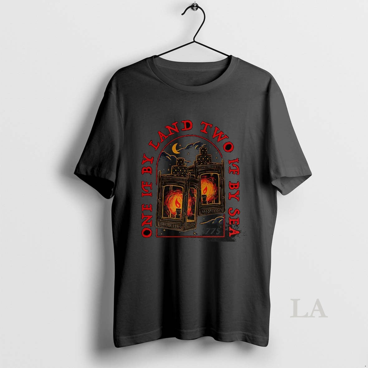 Original Paul Reveres Midnight Ride One If By Land Two If By Sea 1775 - clothing by TeeHivey.com