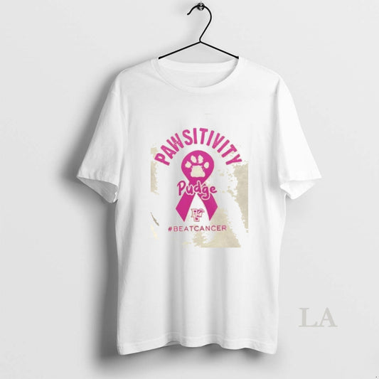 Original Pawsitivity Bgsu Pudge The Cat Beat Cancer 2 Sided - clothing by TeeHivey.com