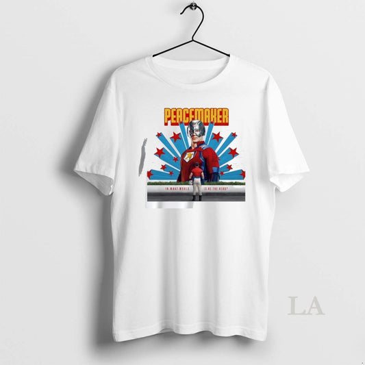 Original Peacemaker Man Of Tomorrow In Waht World Is He The Hero - clothing by TeeHivey.com