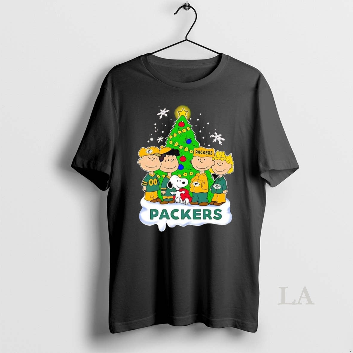 Original Peanuts Green Bay Packers Under Christmas Tree - clothing by TeeHivey.com