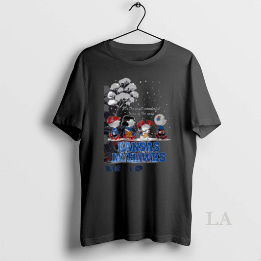 Original Peanuts Kansas Jayhawks Winter Its The Most Wonderful Time Of The Year - clothing by TeeHivey.com