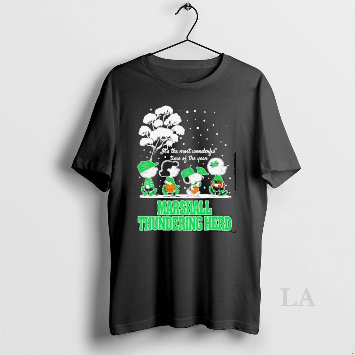 Original Peanuts Marshall Thundering Herd Winter Its The Most Wonderful Time Of The Year 2025 - clothing by TeeHivey.com