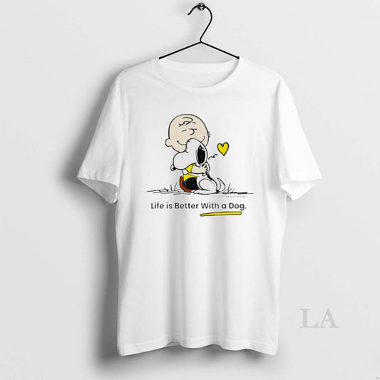 Original Peanuts Life Is Better With A Dog - clothing by TeeHivey.com