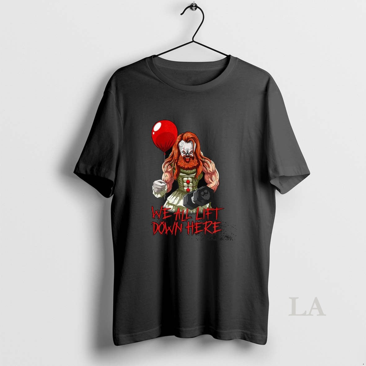 Original Pennywise Gym It We All Lift Down Here Halloween - clothing by TeeHivey.com