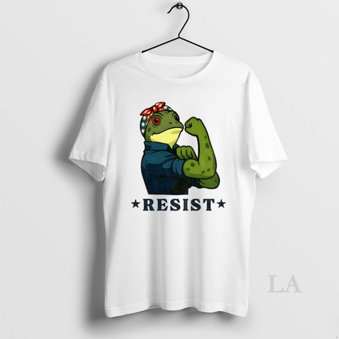 Original Portland Frog X Rosie The Riveter Resist - clothing by TeeHivey.com