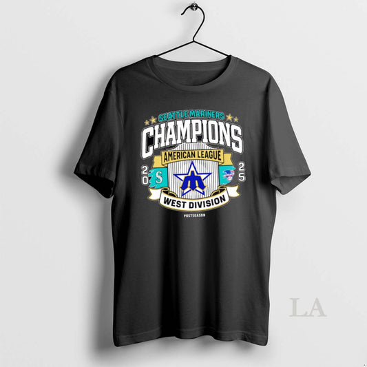Original Premium Mariners Al West Division Champions 2025 Vintage - clothing by TeeHivey.com
