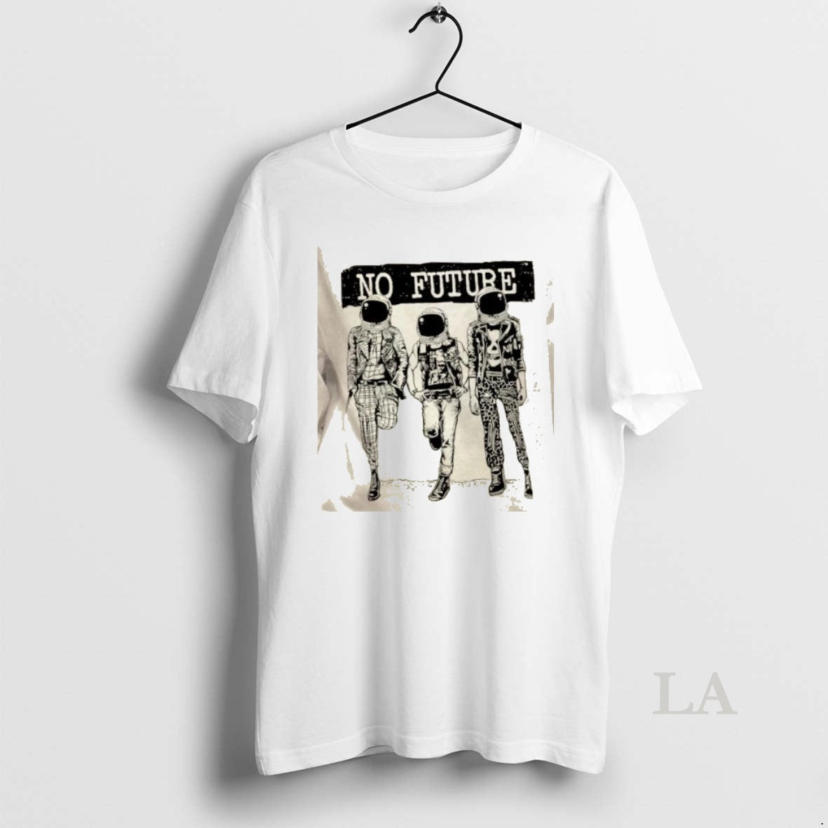 Original Punk Astronaut No Future - clothing by TeeHivey.com
