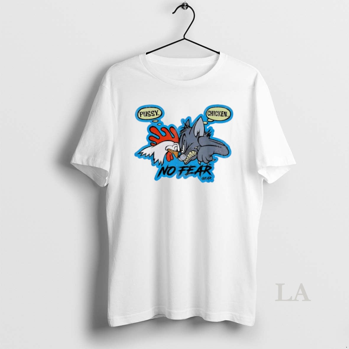 Original Pussy Chicken No Fear Gear Cartoon - clothing by TeeHivey.com