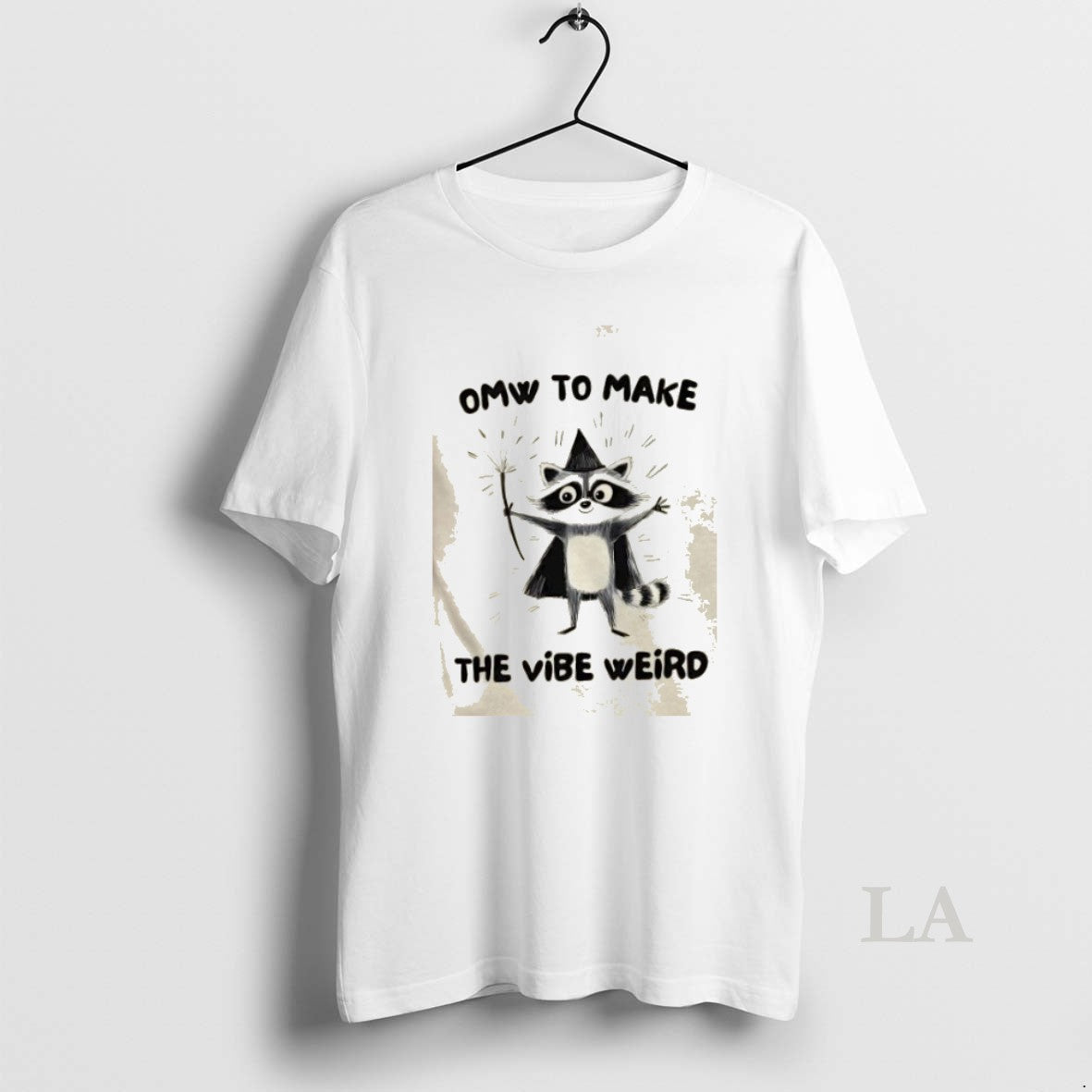 Original Raccoon Wizard Omw To Make The Vibe Weird - clothing by TeeHivey.com
