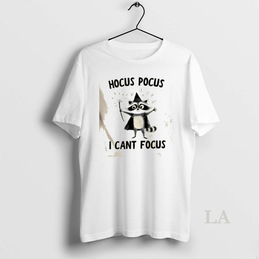 Original Raccoon Wizard Hocus Pocus I Cant Focus - clothing by TeeHivey.com