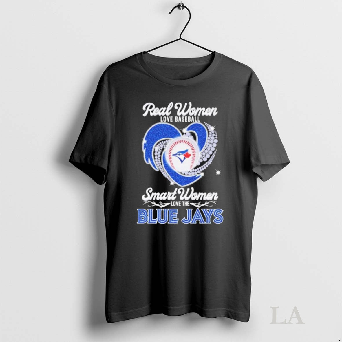Original Real Women Love Baseball Smart Women Love The Blue Jays Diamond - clothing by TeeHivey.com