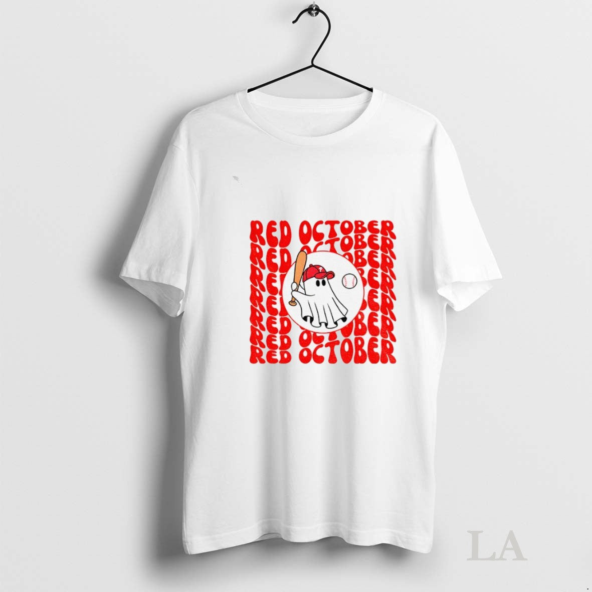 Original Red October Retro Wave Phillies Ghost - clothing by TeeHivey.com