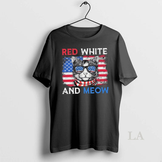 Original Red White Cats Vintage And Meow - clothing by TeeHivey.com