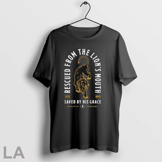 Original Rescued From The Lions Mouth Saved By His Grace Rescued Disciple Threads