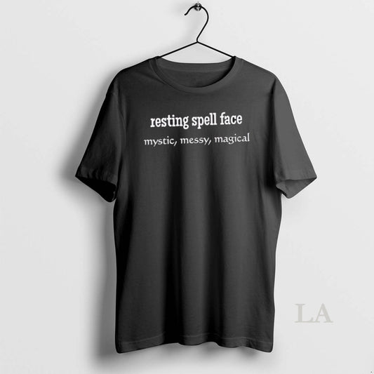 Original Resting Spell Face Mystic Messy Magical Sassy Dark Mode - clothing by TeeHivey.com