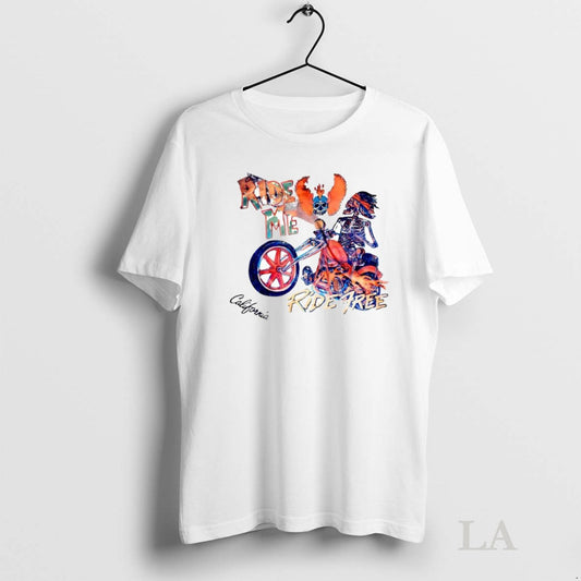 Original Ride Me Ride Free California Skeleton - clothing by TeeHivey.com