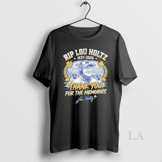 Original Rip Lou Holtz 1937 2026 Thank You For The Memories Signature Long Sleve