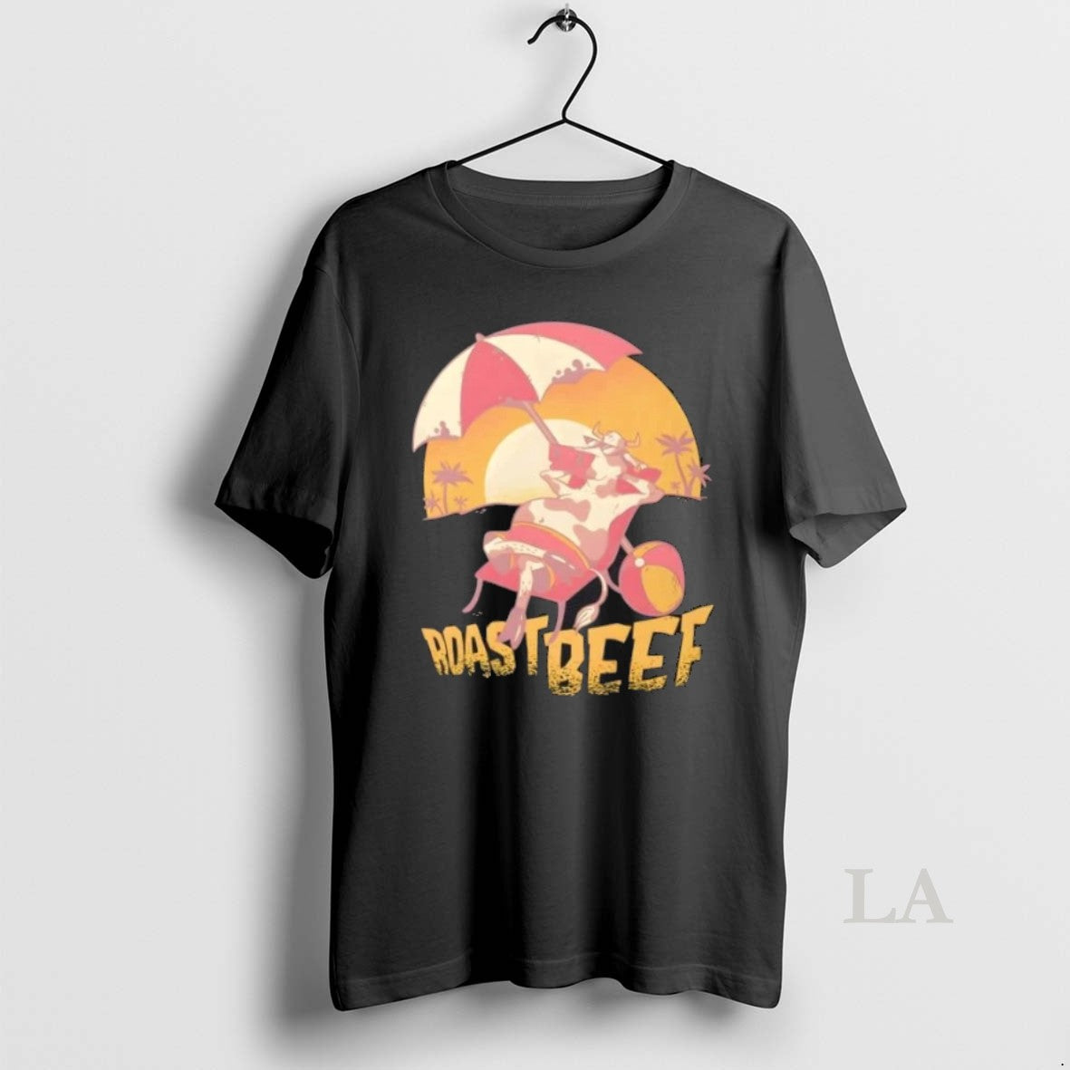 Original Roastbeef Cow Beach Cartoon - clothing by TeeHivey.com