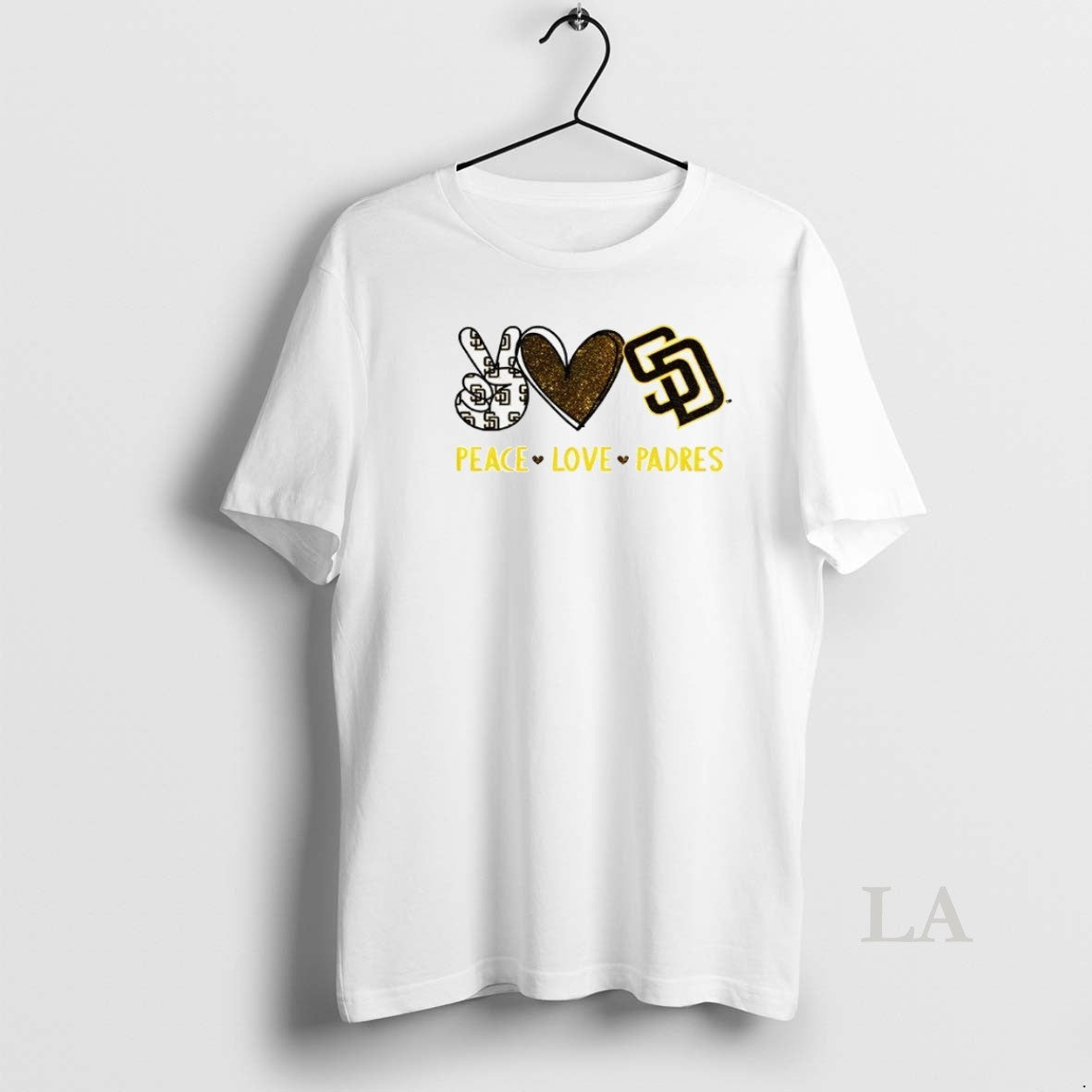 Original San Diego Padres Football Peace Love Padres Logo
