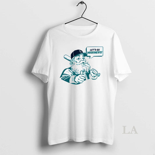 Original Santa Claus Loves Seattle Mariners Lets Go Mariners Mlb Baseball - clothing by TeeHivey.com