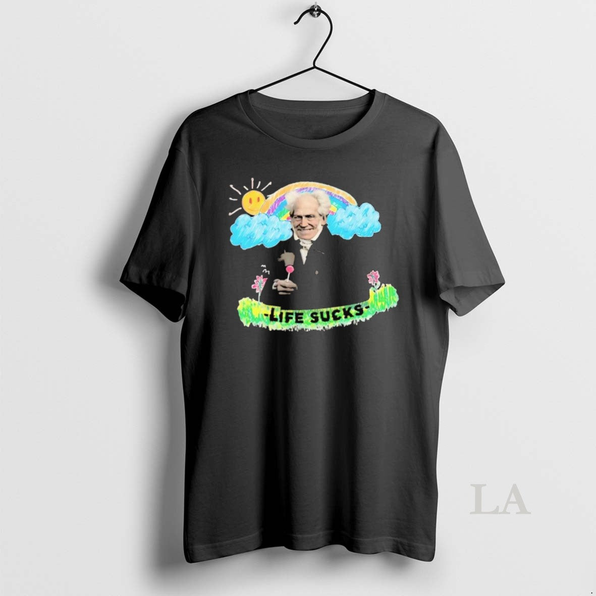 Original Schopenhauer Life Sucks Rainbow - clothing by TeeHivey.com