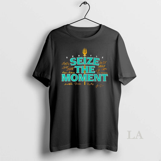 Original Seattle Mariners Baseball Seize The Moment Players Signature - clothing by TeeHivey.com