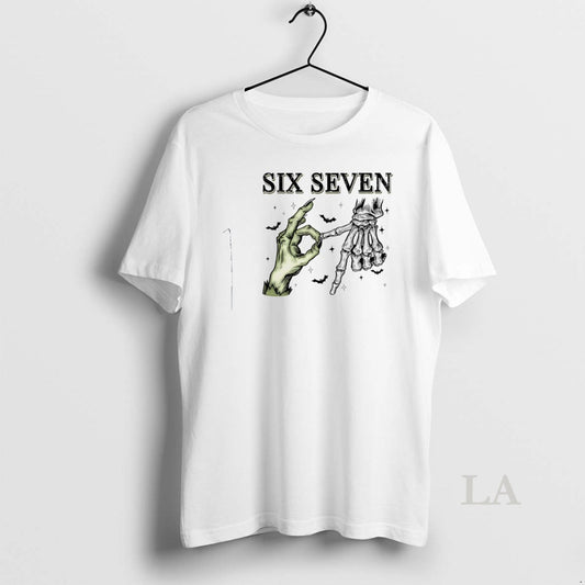 Original Six Seven 67 Skeleton Hands Halloween - clothing by TeeHivey.com