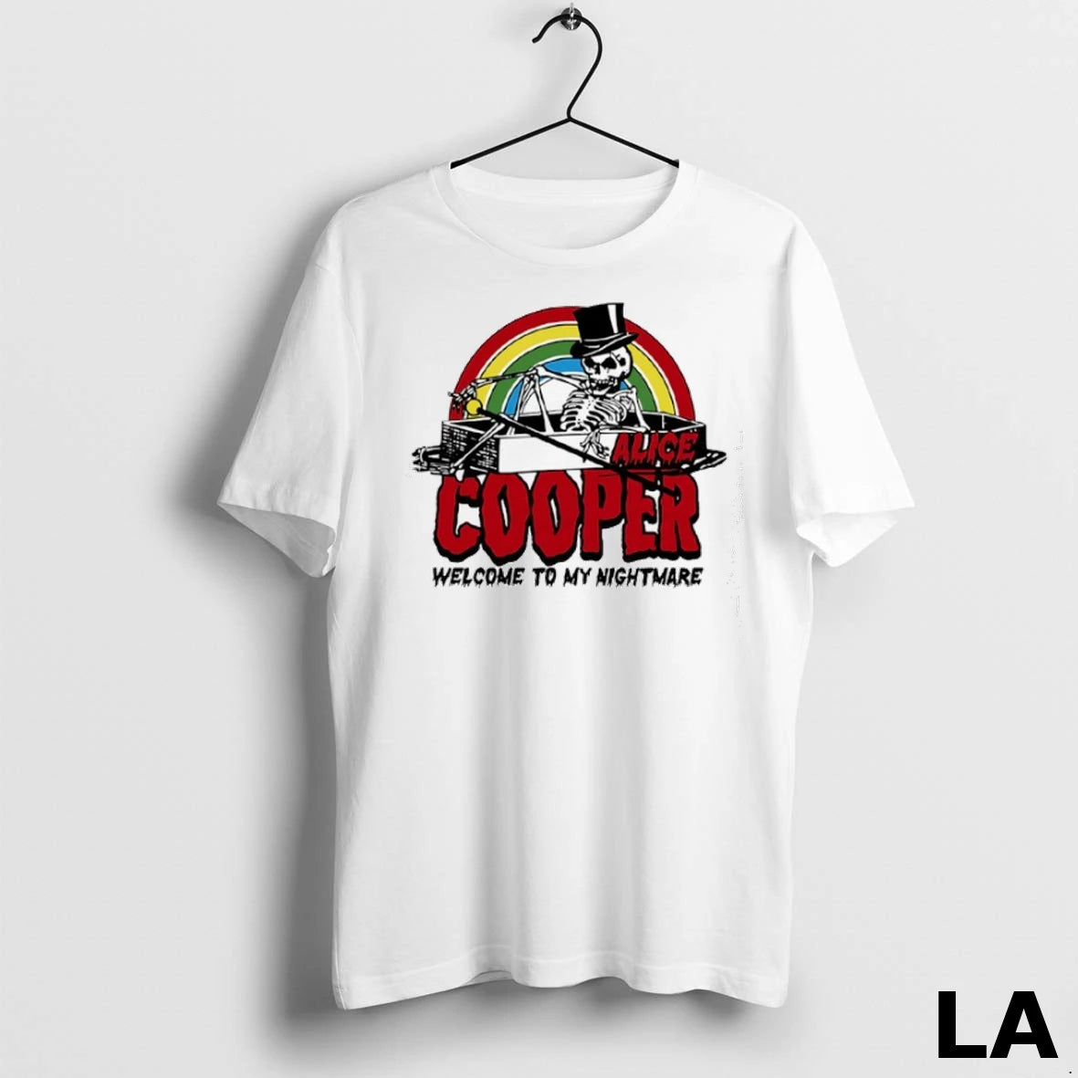 Original Skeleton Rainbow Alice Cooper Welcome To My Nightmare Horror Halloween