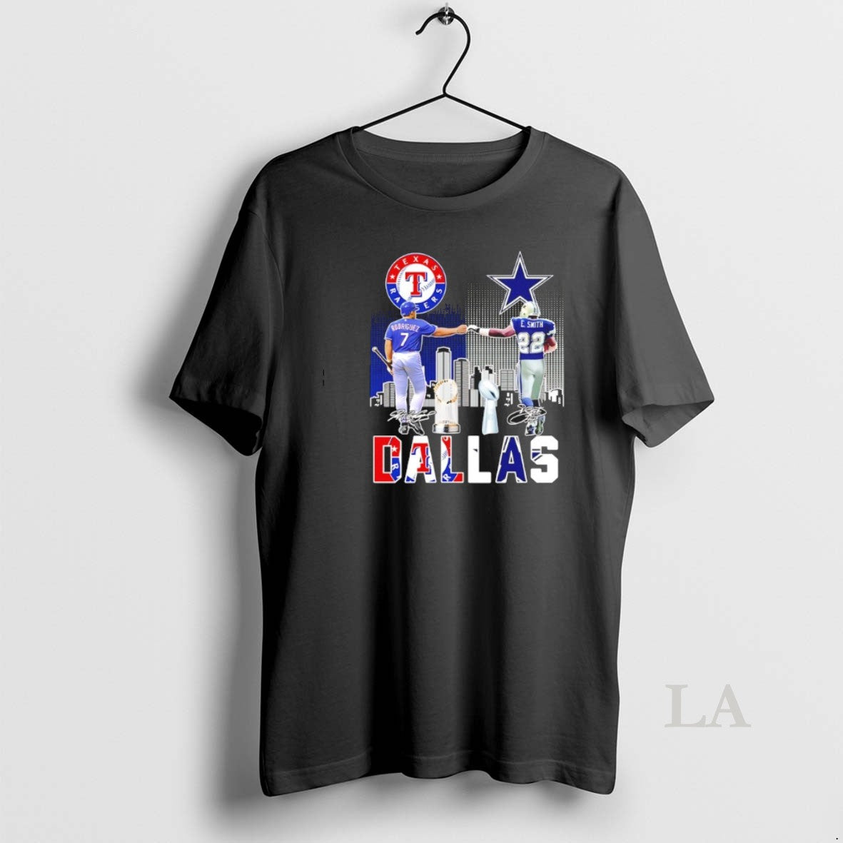 Original Sports In Dallas Rangers Rodriguez And Cowboys E - clothing by TeeHivey.com