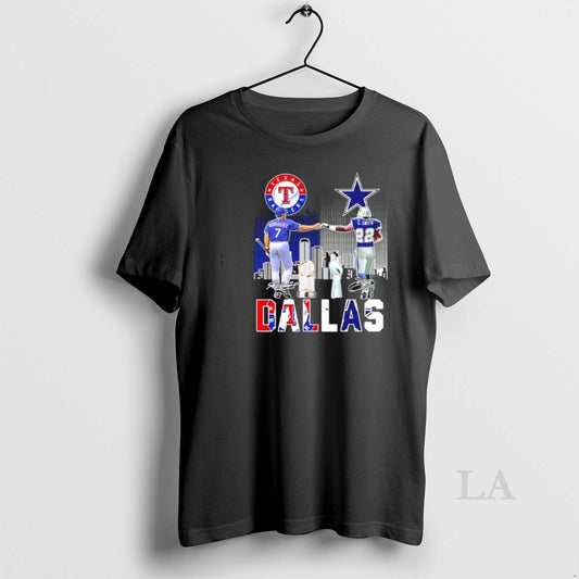 Original Sports In Dallas Rangers Rodriguez And Cowboys E - clothing by TeeHivey.com