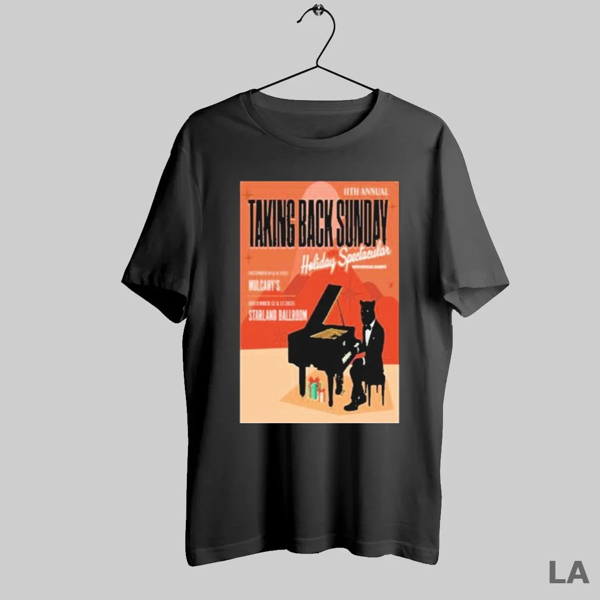 Original Taking Back Sunday Tour December 2025 11th Annual Holiday Spectacular Panther Piano - clothing by TeeHivey.com