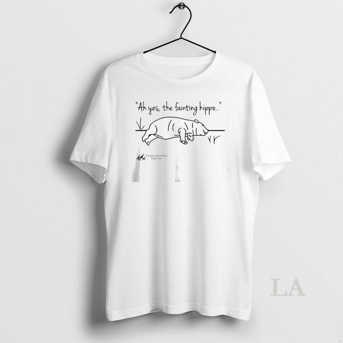 Original Tanganyika Wildlife Park Ah Yes The Fainting Hippo - clothing by TeeHivey.com