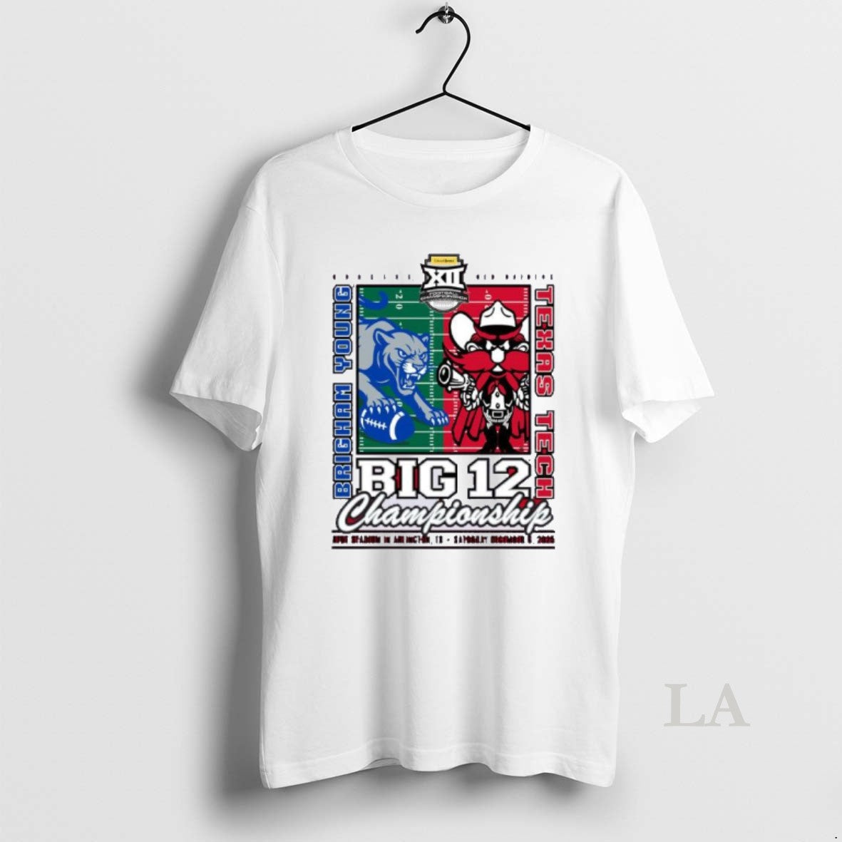 Original Texas Tech Vs Byu Cougars 2025 Big 12 Football Championship Mascot Matchup - clothing by TeeHivey.com