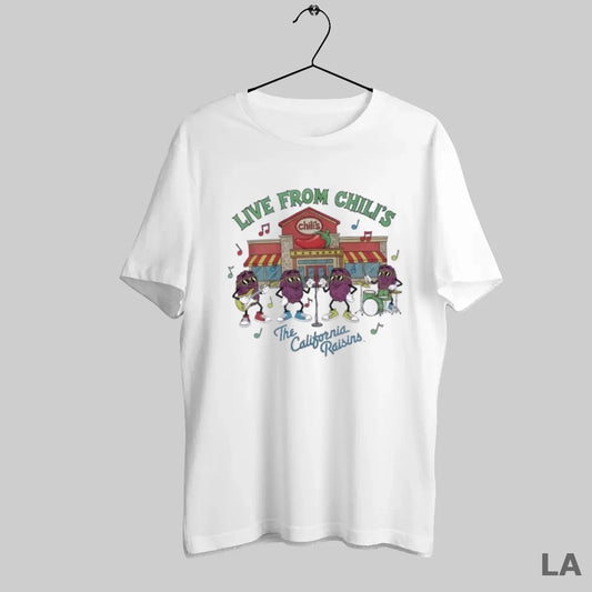 Original The California Raisins Live From Chilis 90s Vintage - clothing by TeeHivey.com