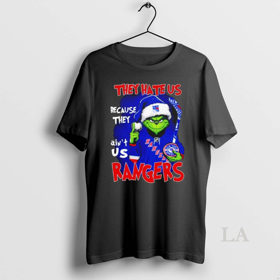 Original The Grinch They Hate Us Because They Aint Us New York Rangers Christmas - clothing by TeeHivey.com