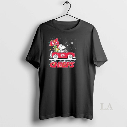 Original The Peanuts X Kansas City Chiefs Driving Car Christmas - clothing by TeeHivey.com