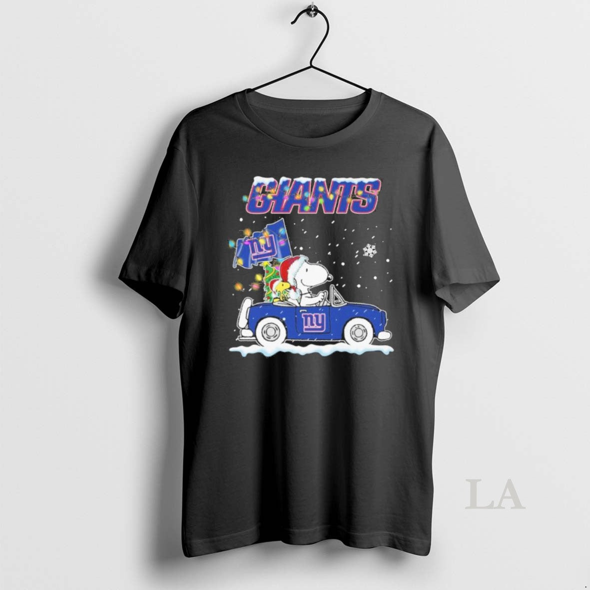 Original The Peanuts X New York Giants Driving Car Christmas - clothing by TeeHivey.com