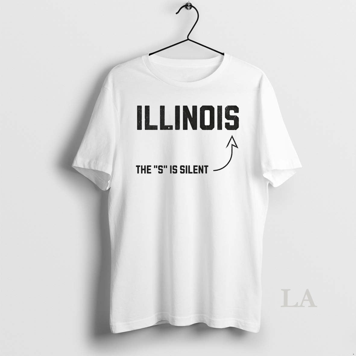 Original The S Is Silent Illinois - clothing by TeeHivey.com