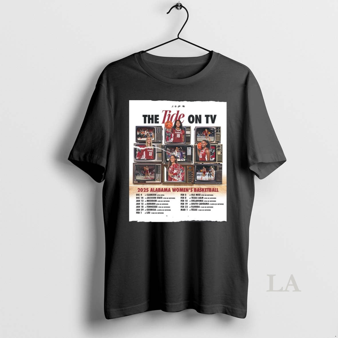 Original The Tide On Tv 2025 Alabama Womens Basketball December 14 Vs Jackson State - clothing by TeeHivey.com