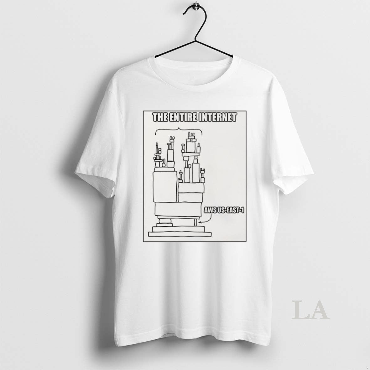 Original The Entire Internet Aws Us East 1 - clothing by TeeHivey.com