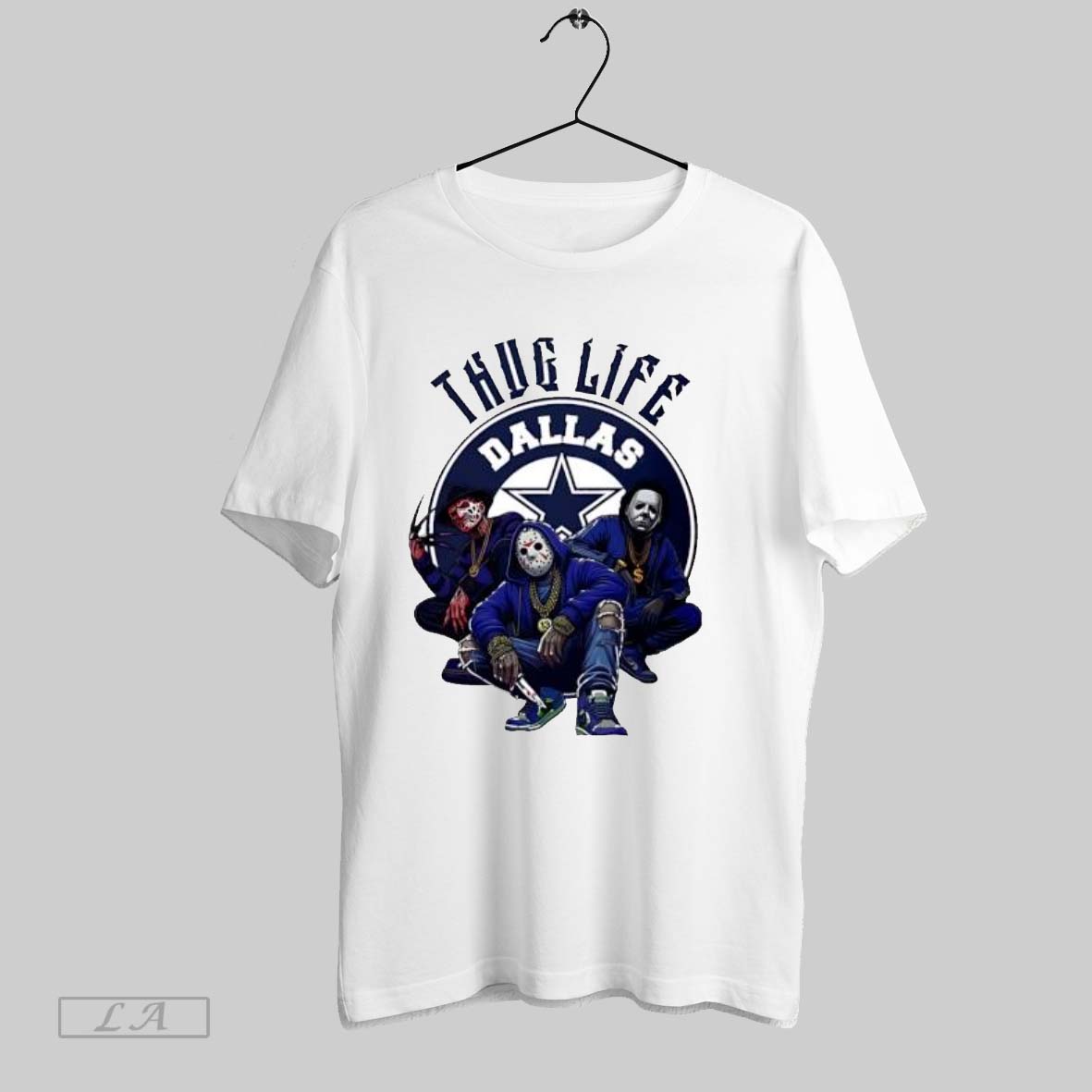 Original Thug Life Dallas Freddy Jason Michael Myers Halloween Football - clothing by TeeHivey.com