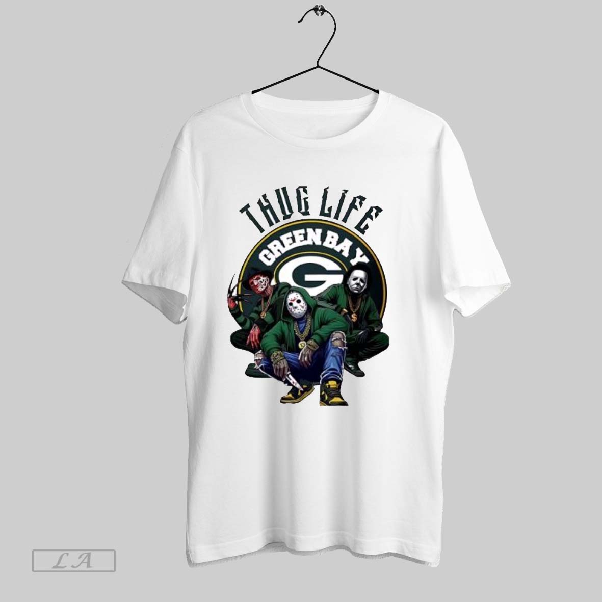 Original Thug Life Green Bay Freddy Jason Michael Myers Halloween Packers - clothing by TeeHivey.com