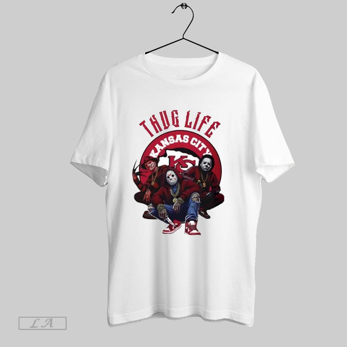 Original Thug Life Kansas City Freddy Jason Michael Myers Horror Football - clothing by TeeHivey.com