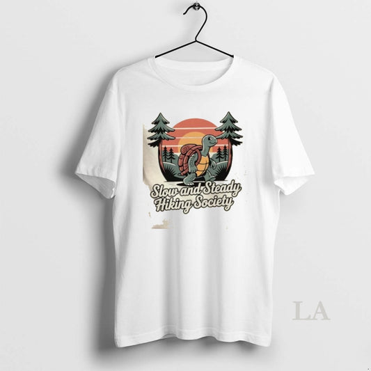 Original Tortoise Slow And Steady Hiking Society - clothing by TeeHivey.com