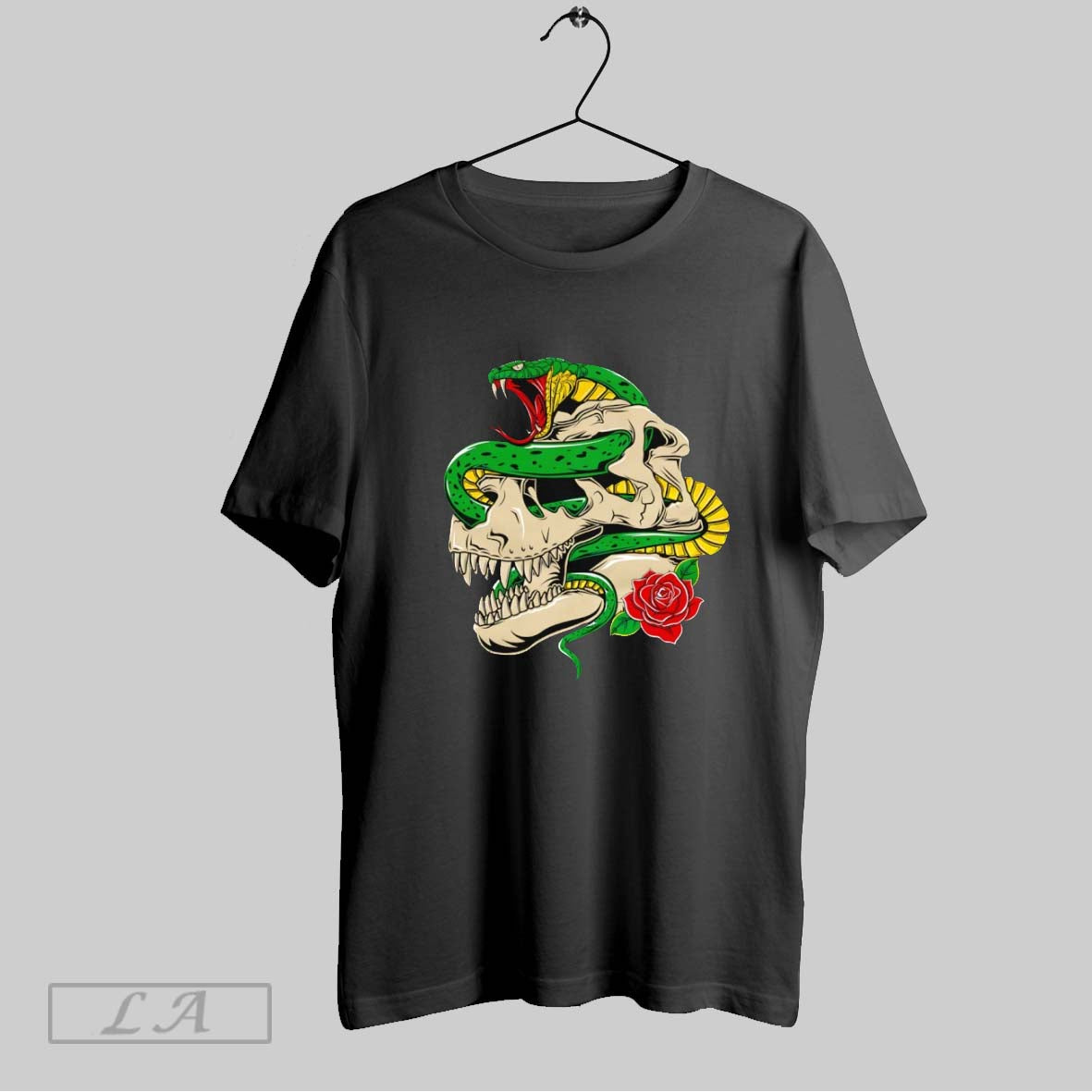 Original Traditional T Rex Skull Snake - clothing by TeeHivey.com