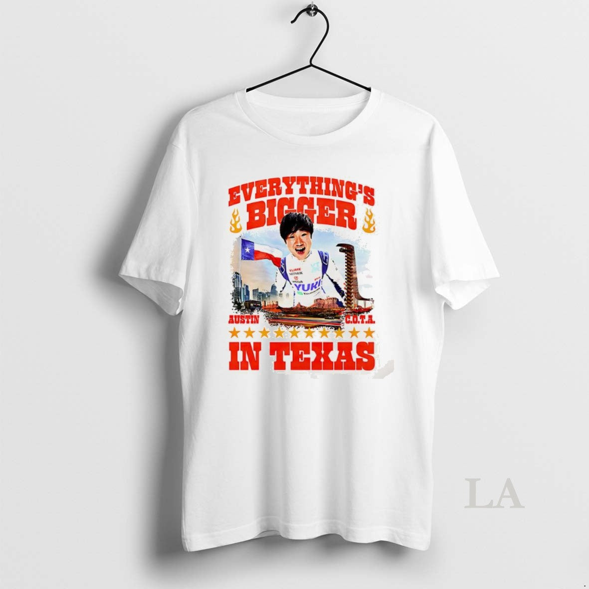 Original Tsunoda Yuki Everythings Bigger In Texas Austin - clothing by TeeHivey.com